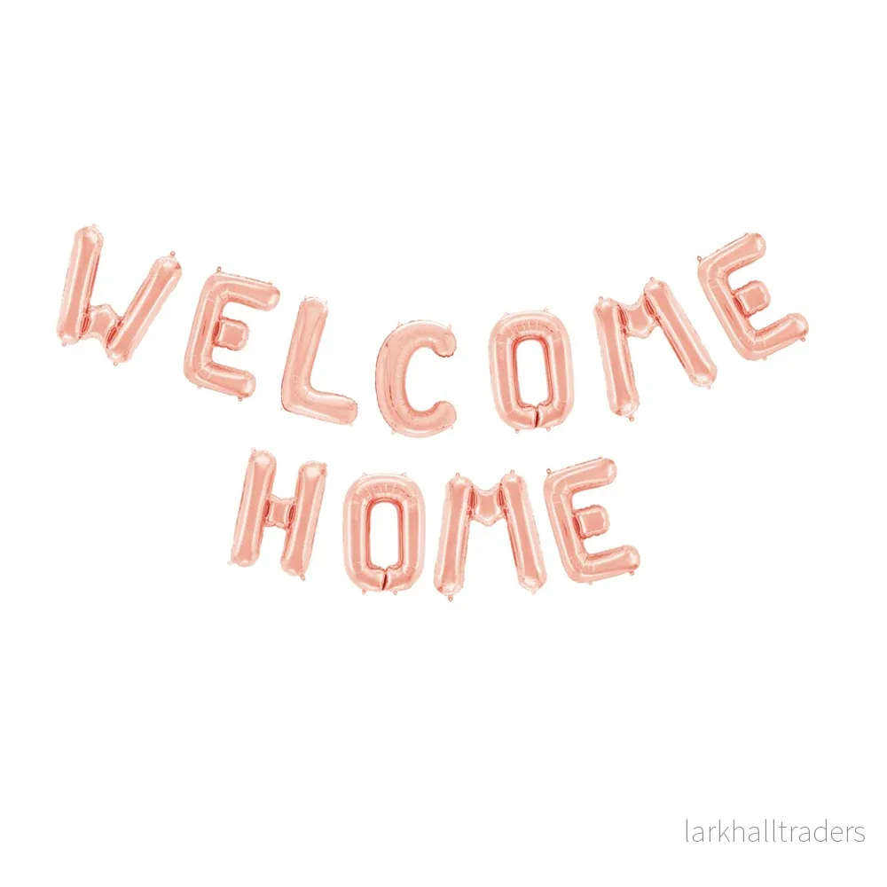 Folieballong, girlang welcome home rosé