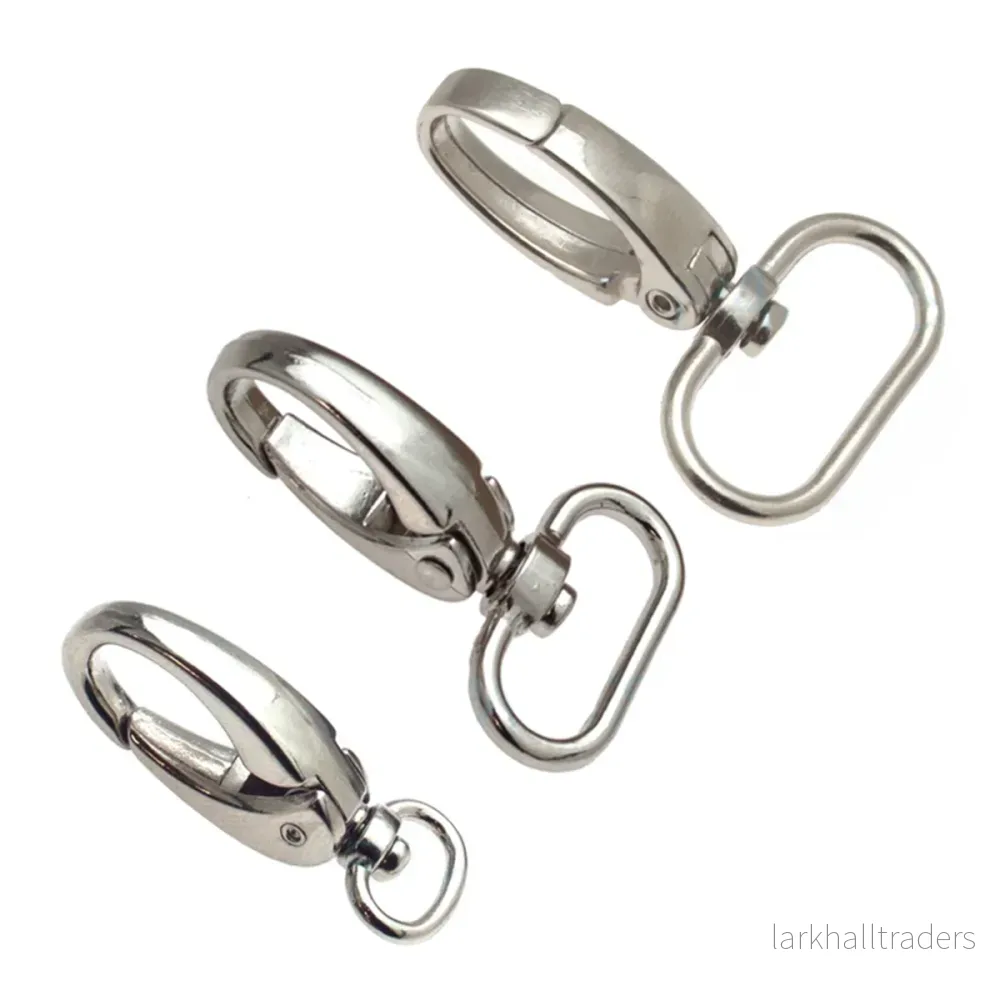Oval karbinhake, silver, 1st