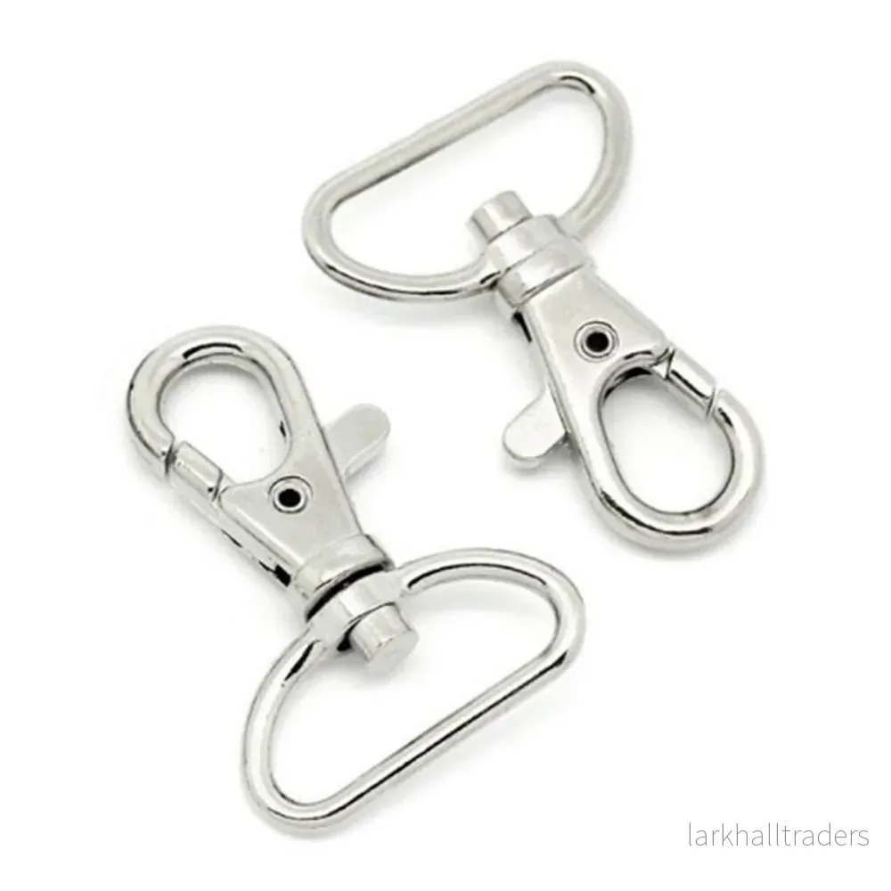 Karbinhake, silver, 25/40mm, 2-pack Karbinhake, silver, 25/40mm, 2-pack