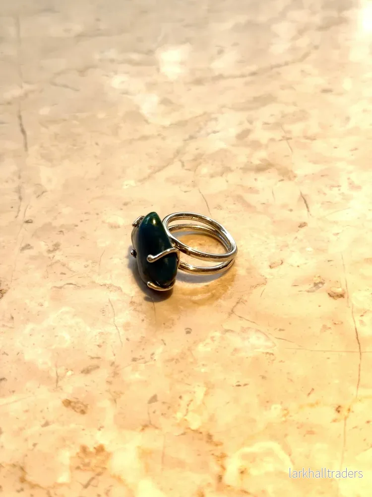 Silver ring Chrysocolla - Bild 3