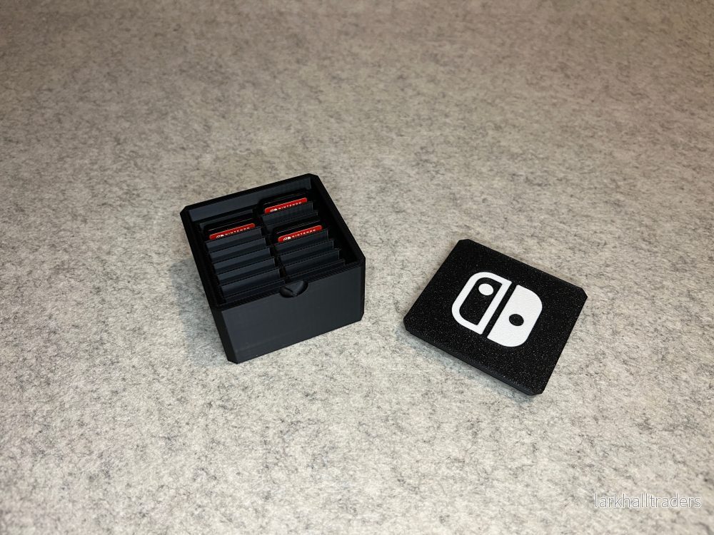 Spellåda för 16 Nintendo Switch cartridge med lock - Bild 3