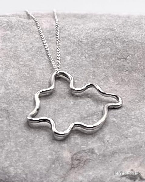 Handgjort Silver Molnhalsband (liten) - Bild 2