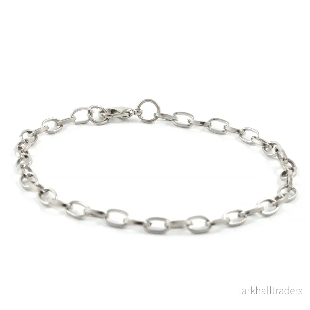 Armband kedja, platina, 20cm - Bild 2