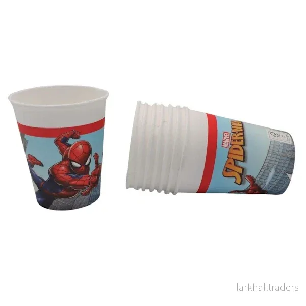 Pappersmuggar, Spiderman 200 ml 8 st Pappersmuggar, Spiderman 200 ml 8 st