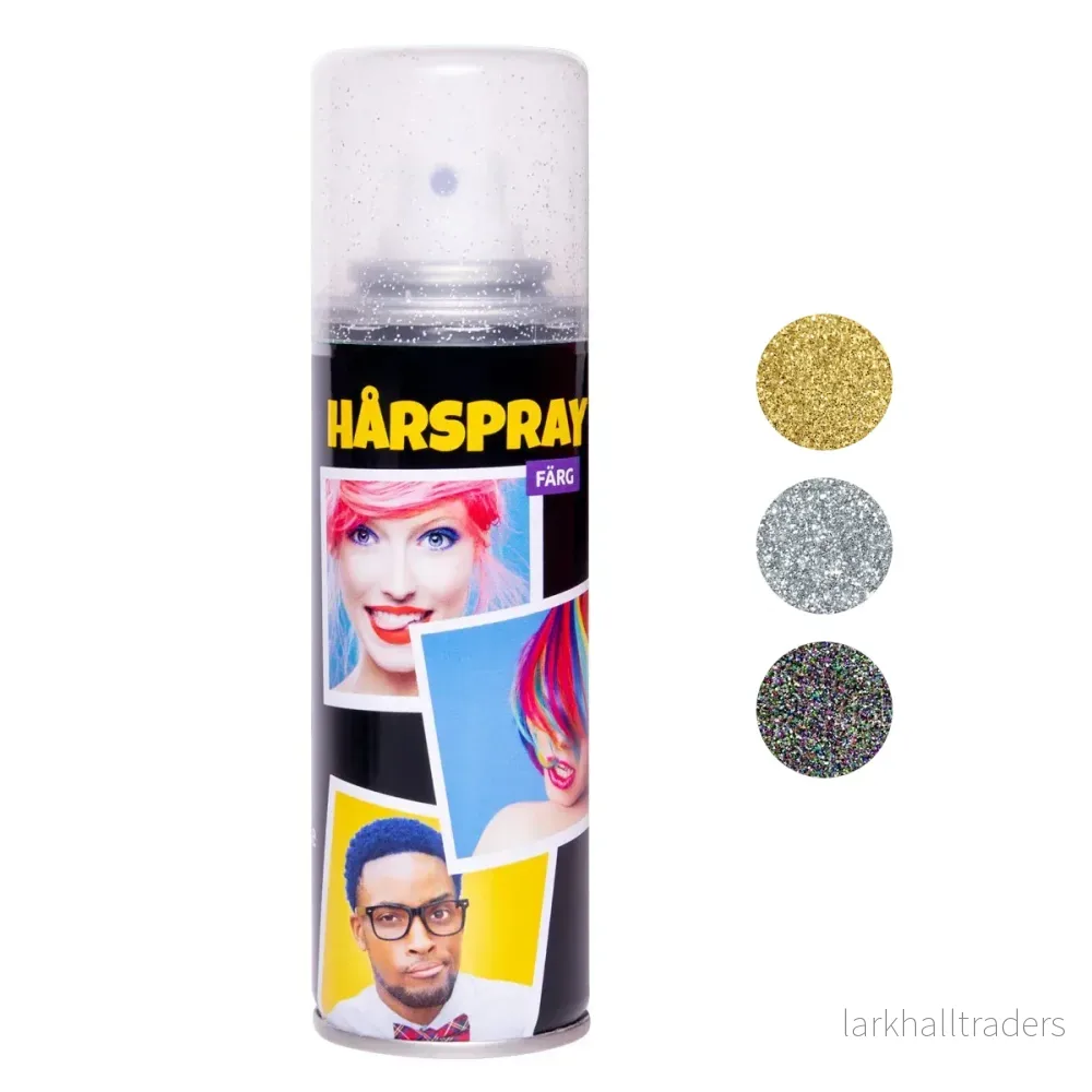 Hårspray, silverglitter Hårspray, silverglitter