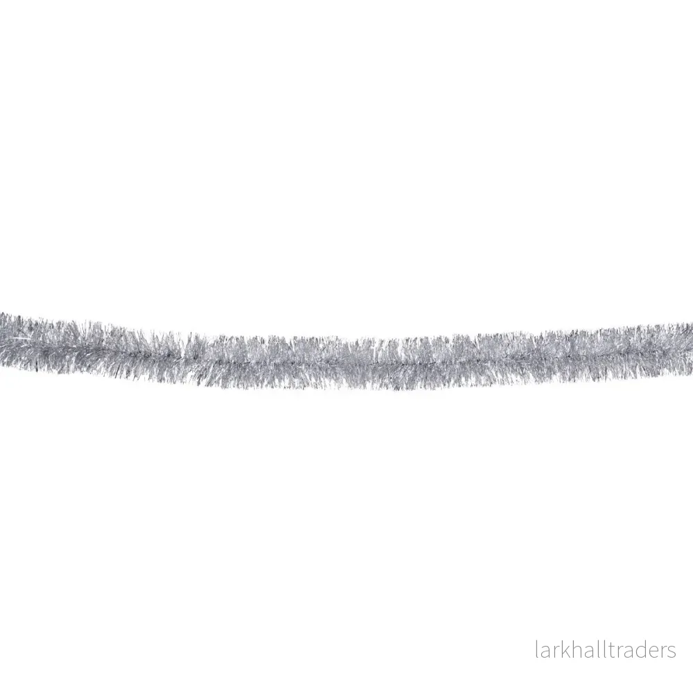 Glittergirlang, silver 50 mm 2 m