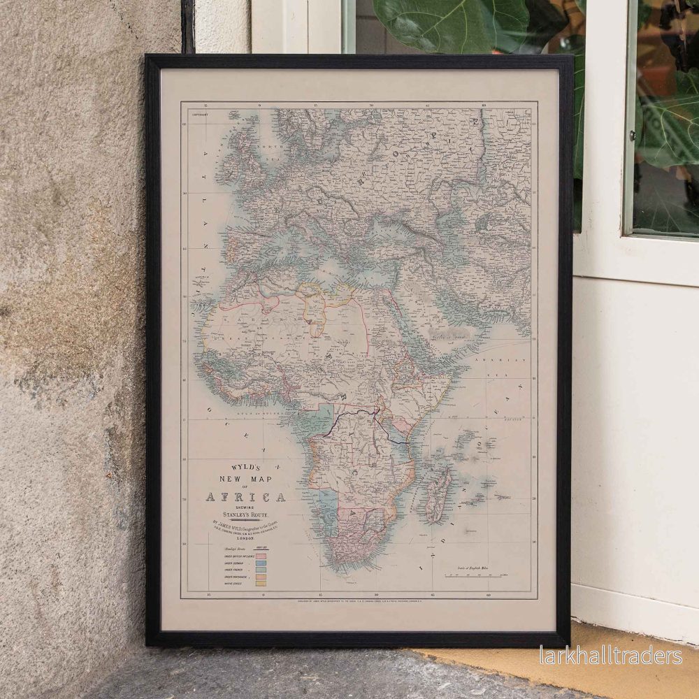 Ny karta över Afrika Poster
