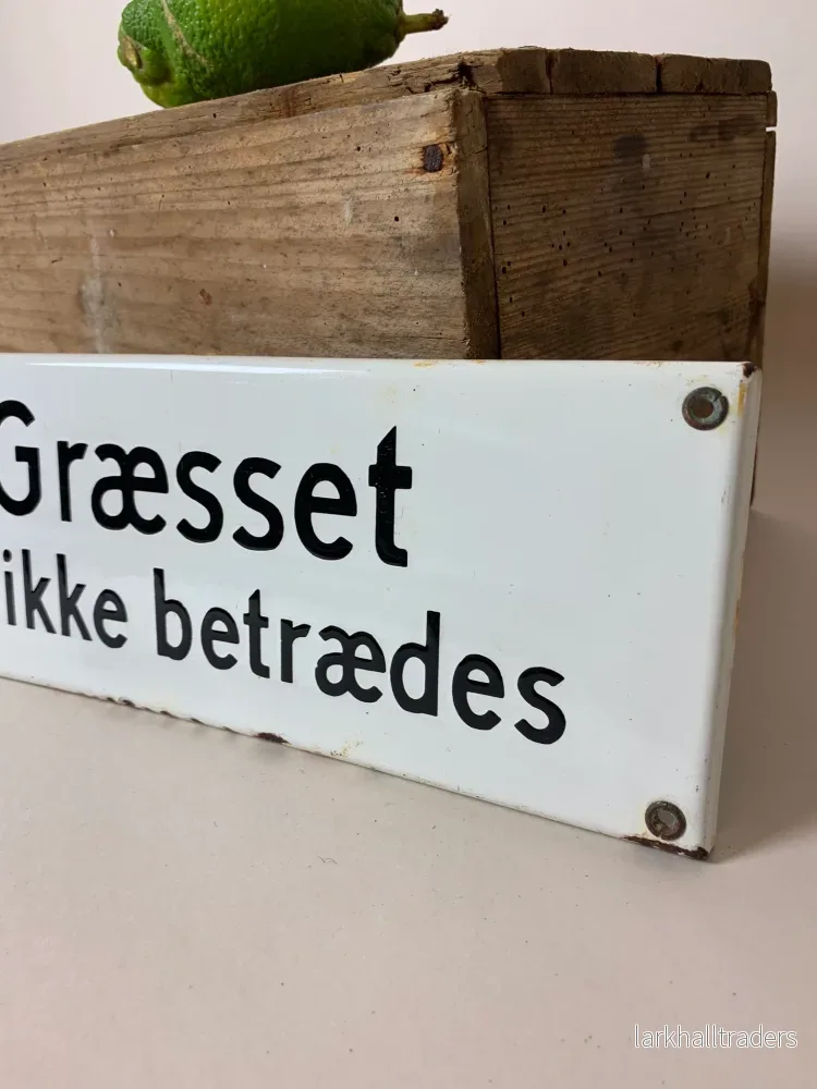 Fin gammal emaljskylt - Bild 3
