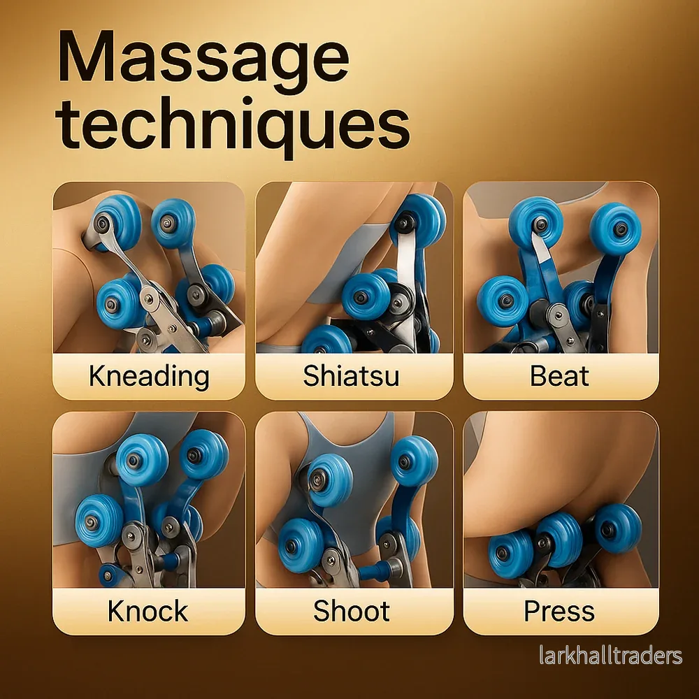 Massagestol 4D Lyx Pro+ med SL-teknologi, Värmeterapi, Röststyrning & Pekskärm – Modell M5 grå - Bild 2