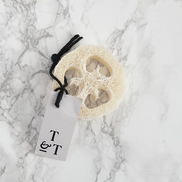 Tvålfat av loofahgurka