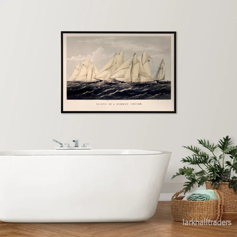 Yachter på sommarkryssning Poster