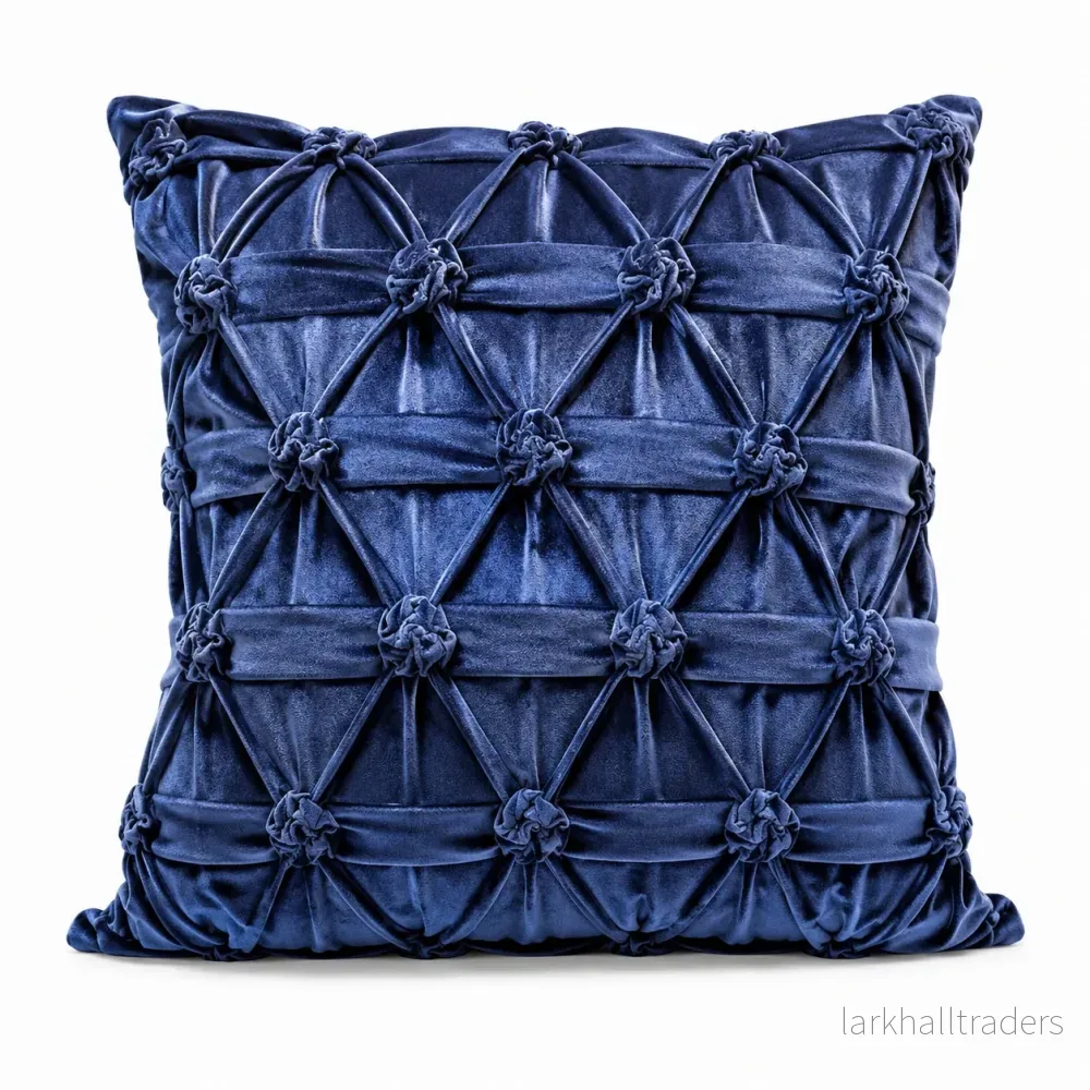 Kuddfodral Ros Blå 50 × 50 cm Kuddfodral Ros Blå 50 × 50 cm