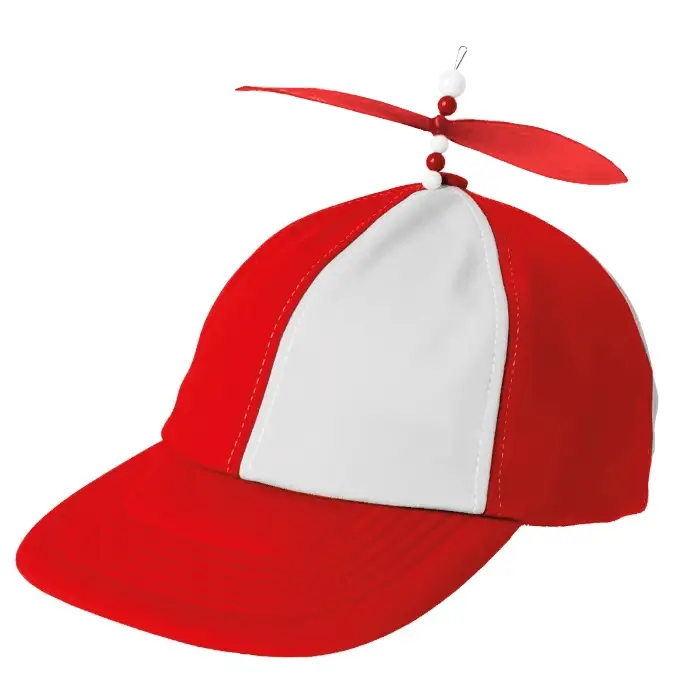 Propellerkeps, röd/vit - Bild 2