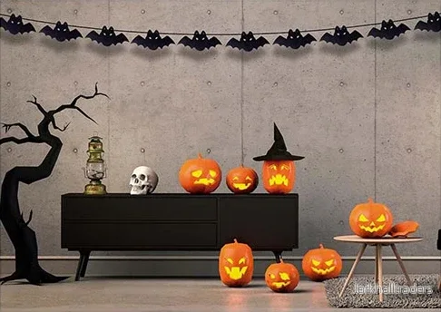 Halloweengirlang, fladdermus 300 cm - Bild 2