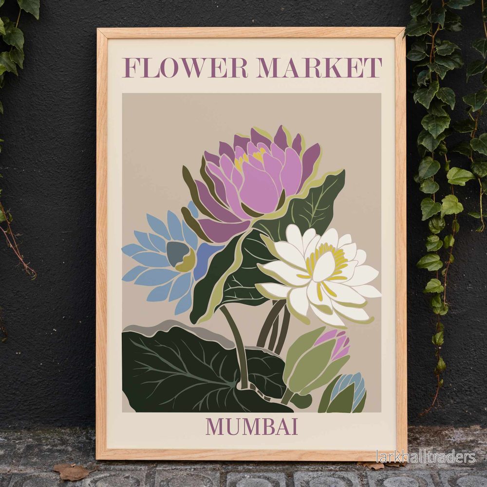 Blomstermarknad Mumbai Poster Blomstermarknad Mumbai Poster