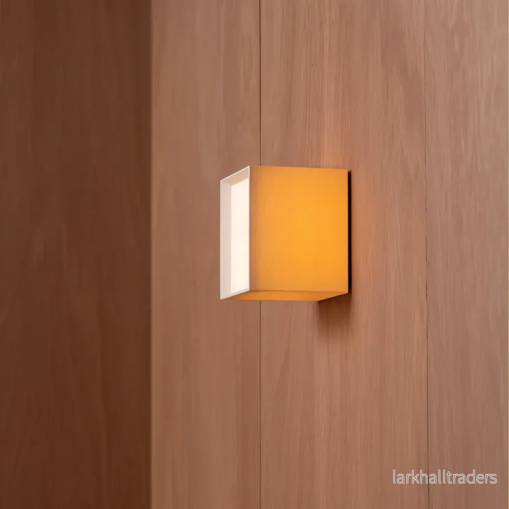 ZenWeave – Vägglampa i Tyg med Japansk Kvadratisk Design och Integrerad LED - Bild 3