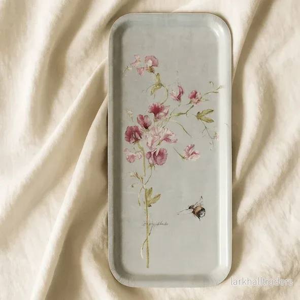 Kaffe/ Te Bricka "Sweet pea & Bumblebee"