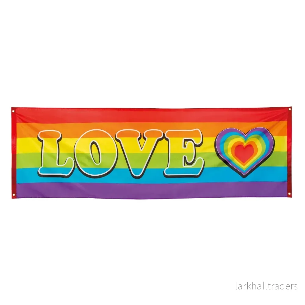 Banner, regnbåge love 74×220 cm Banner, regnbåge love 74×220 cm