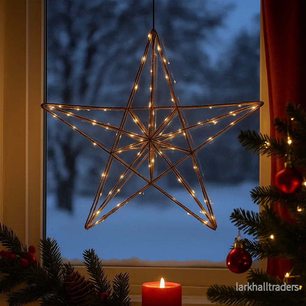 LED Julstjärna – Ø38,5 cm – med små lysdioder LED Julstjärna – Ø38,5 cm – med små lysdioder