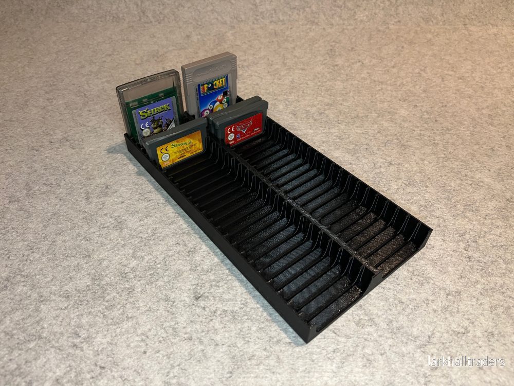 Spelställ för 50 GameBoy cartridge (Classic, Color, Advance)