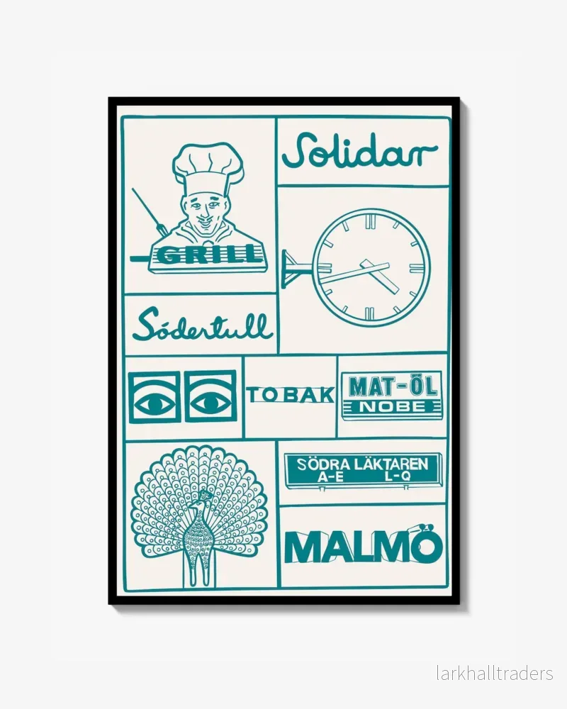 Malmö Signs Print Malmö Signs Print