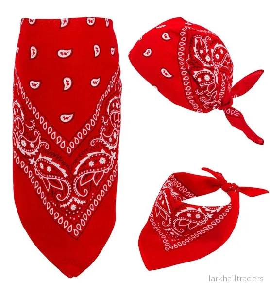 Bandana, röd 55x55 cm