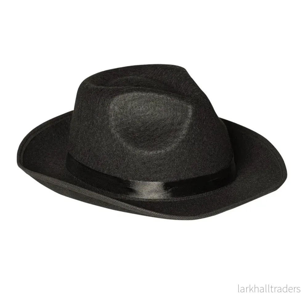 Gangsterhatt, svart