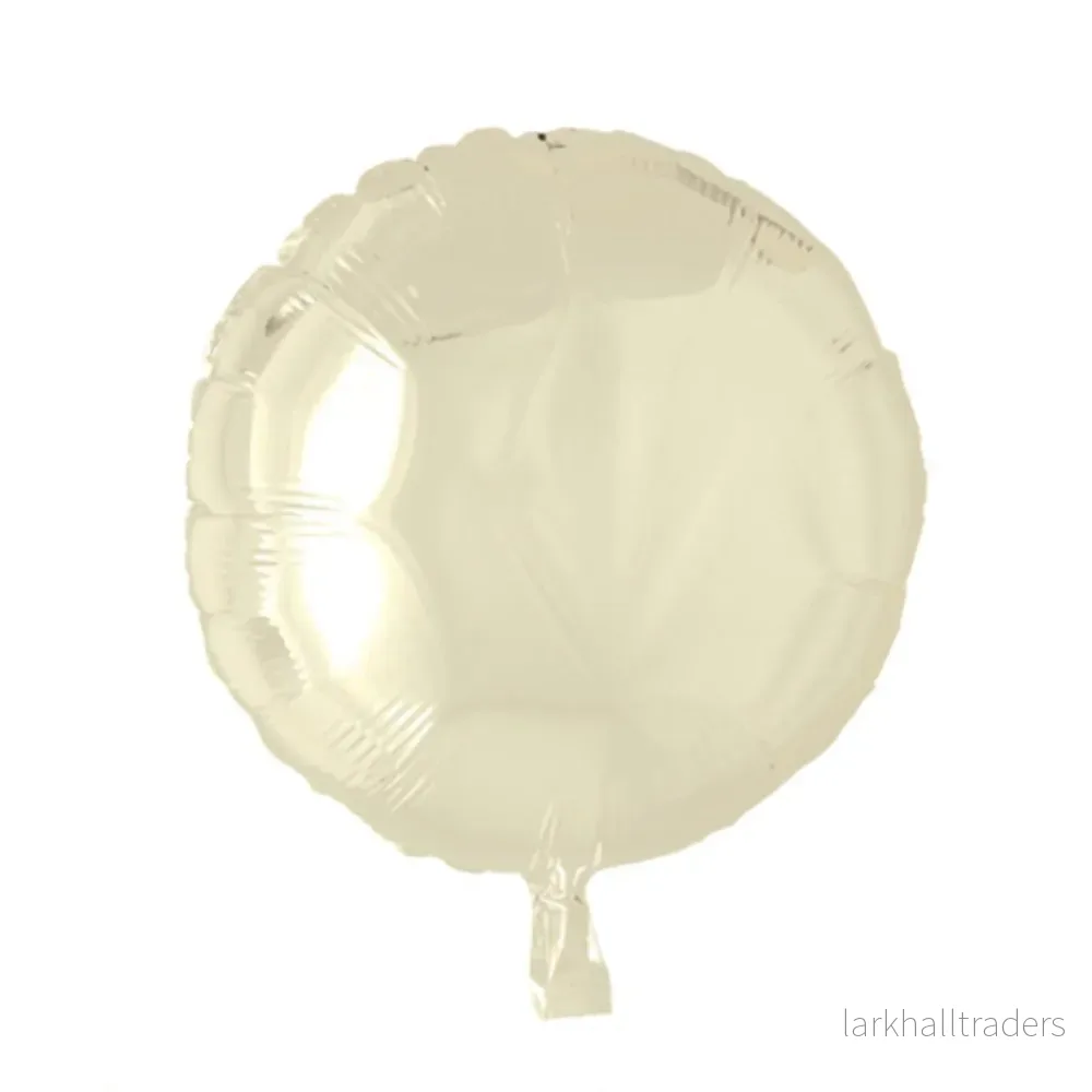 Folieballong, rund elfenben 45 cm