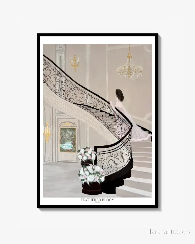 Feathered bloom Poster 50x70cm