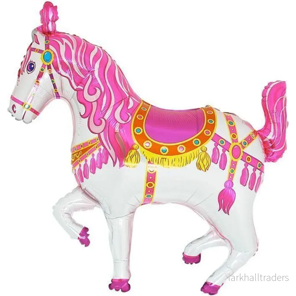 Folieballong, cirkushäst rosa 91 cm Folieballong, cirkushäst rosa 91 cm