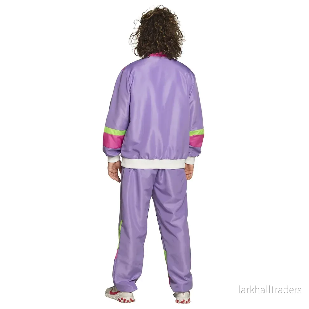 Träningsoverall, neon lila - Bild 3