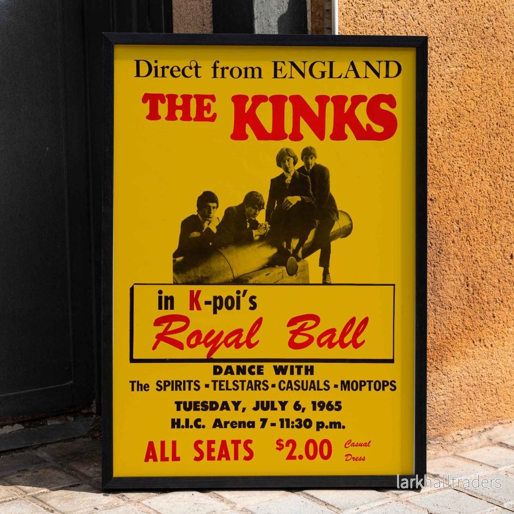 The Kinks i Honolulu Poster The Kinks i Honolulu Poster