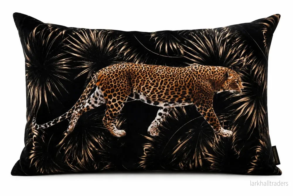 Kuddfodral Leopard Sammet 40 × 60 cm Kuddfodral Leopard Sammet 40 × 60 cm