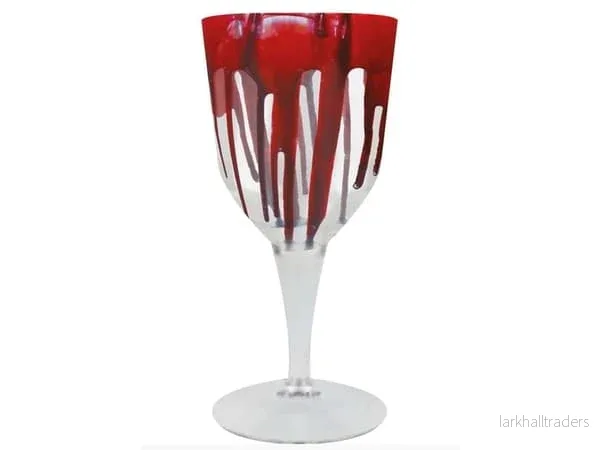 Vinglas i plast, blod 19 cm Vinglas i plast, blod 19 cm