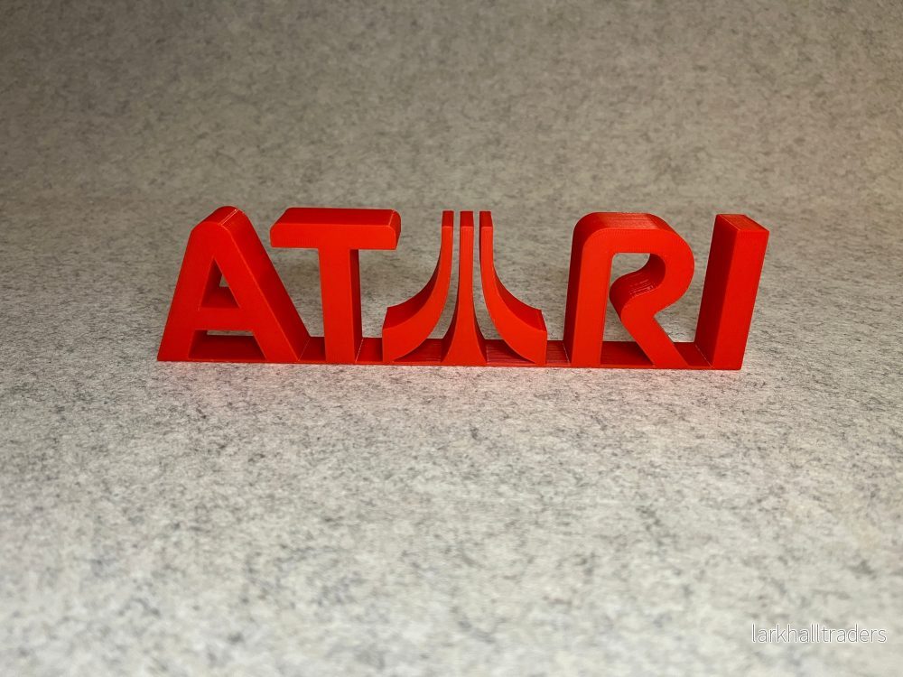 Atari-logotypskylt – 3D-teckenskylt för spelrummet Atari-logotypskylt – 3D-teckenskylt för spelrummet