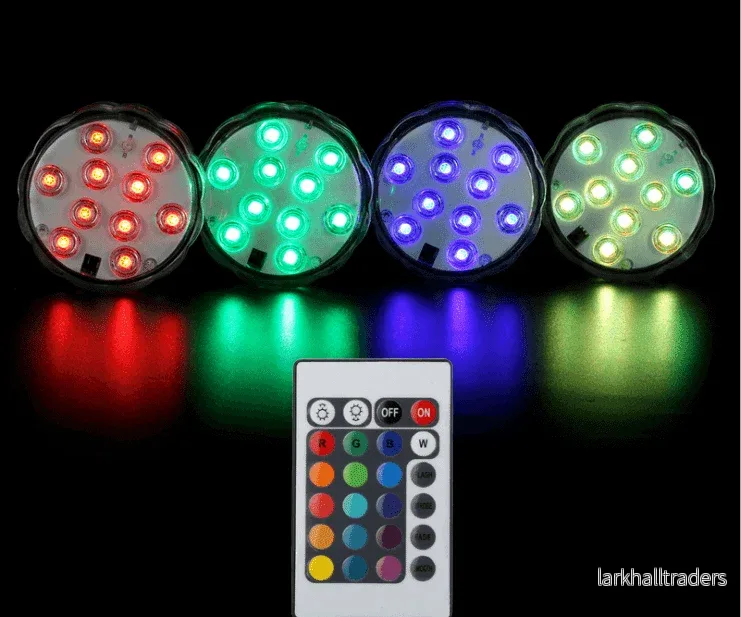 LED-ljus med 16 olika färger (vattentät) inkl. fjärrkontroll - Bild 2