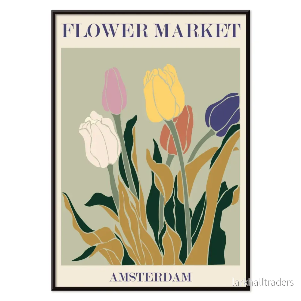 Blommarknad Amsterdam Poster - Bild 2