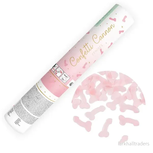 Konfettibomb, penis 20 cm