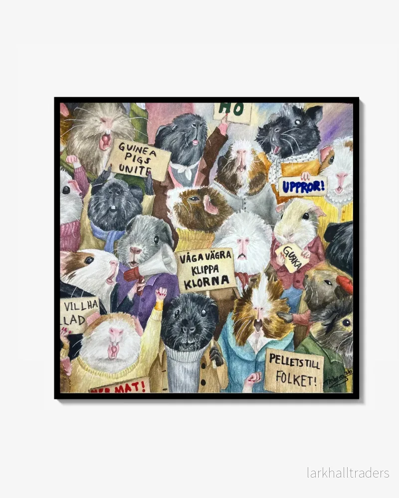 PRINT Guinea pig protest Liten PRINT Guinea pig protest Liten