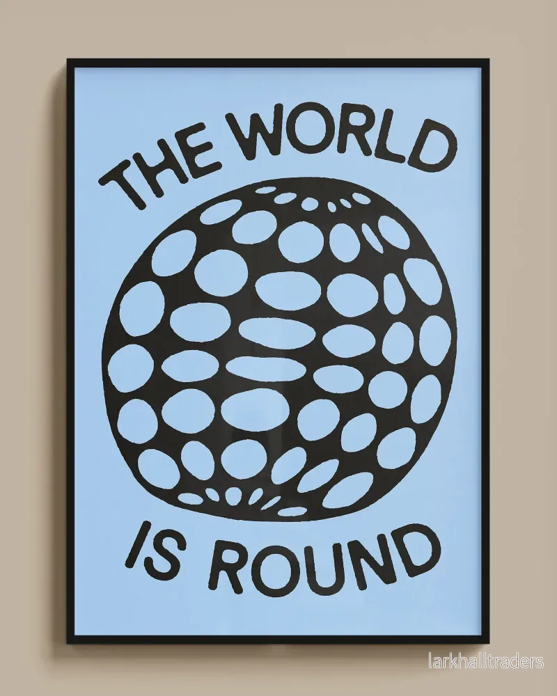 "THE WORLD IS ROUND" Poster - Bild 3