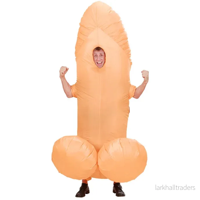 Uppblåsbar dräkt, penis Uppblåsbar dräkt, penis