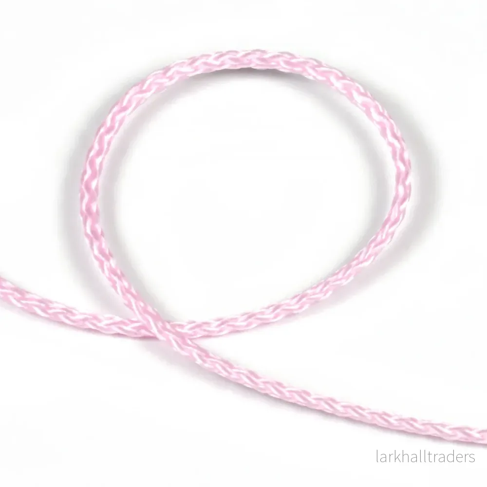 Polyestersnöre, ljusrosa, 1,5mm - Bild 3