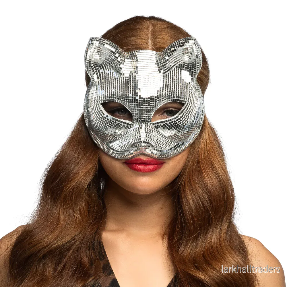 Ögonmask, disco cat silver Ögonmask, disco cat silver