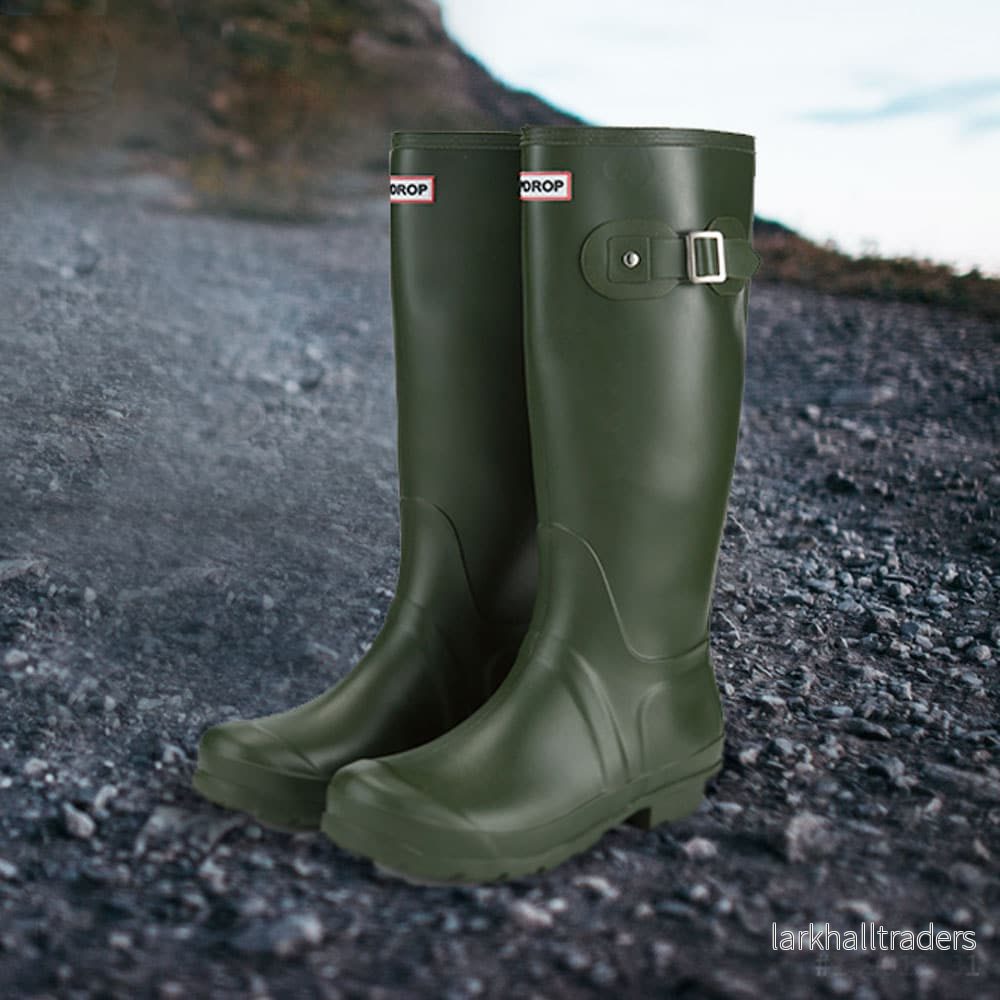 DripDrop Gummistövlar Herre – Grön Tall DripDrop Gummistövlar Herre – Grön Tall