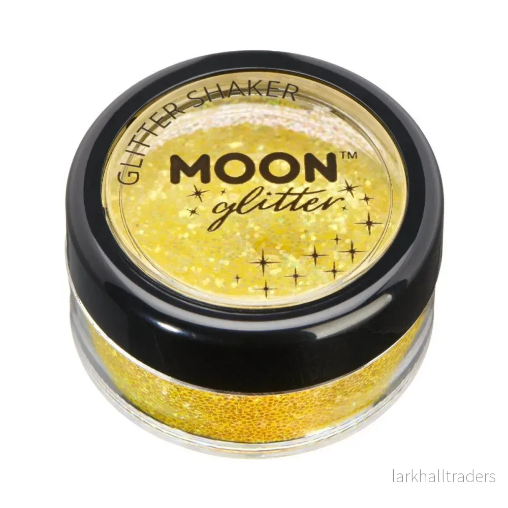 Moon Glitter Iridescent Glitter Shakers, yellow 5 g