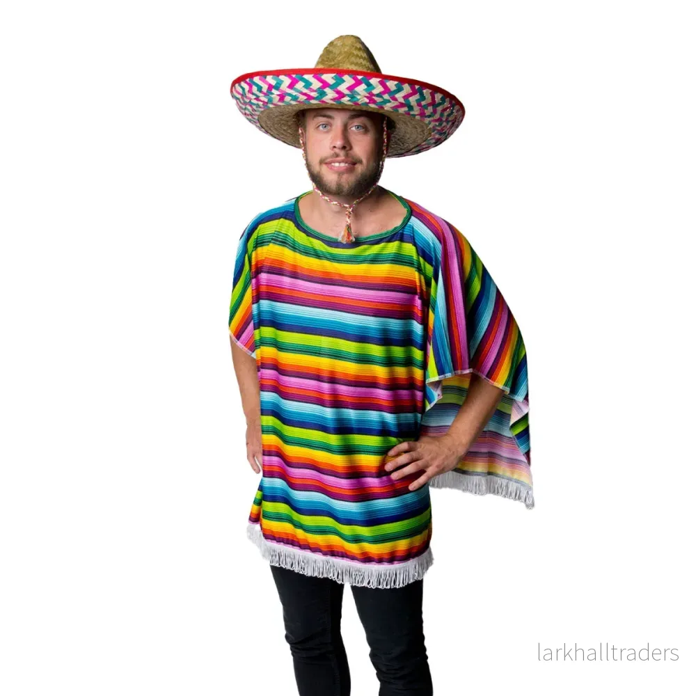 Poncho, flerfärgad - Bild 3
