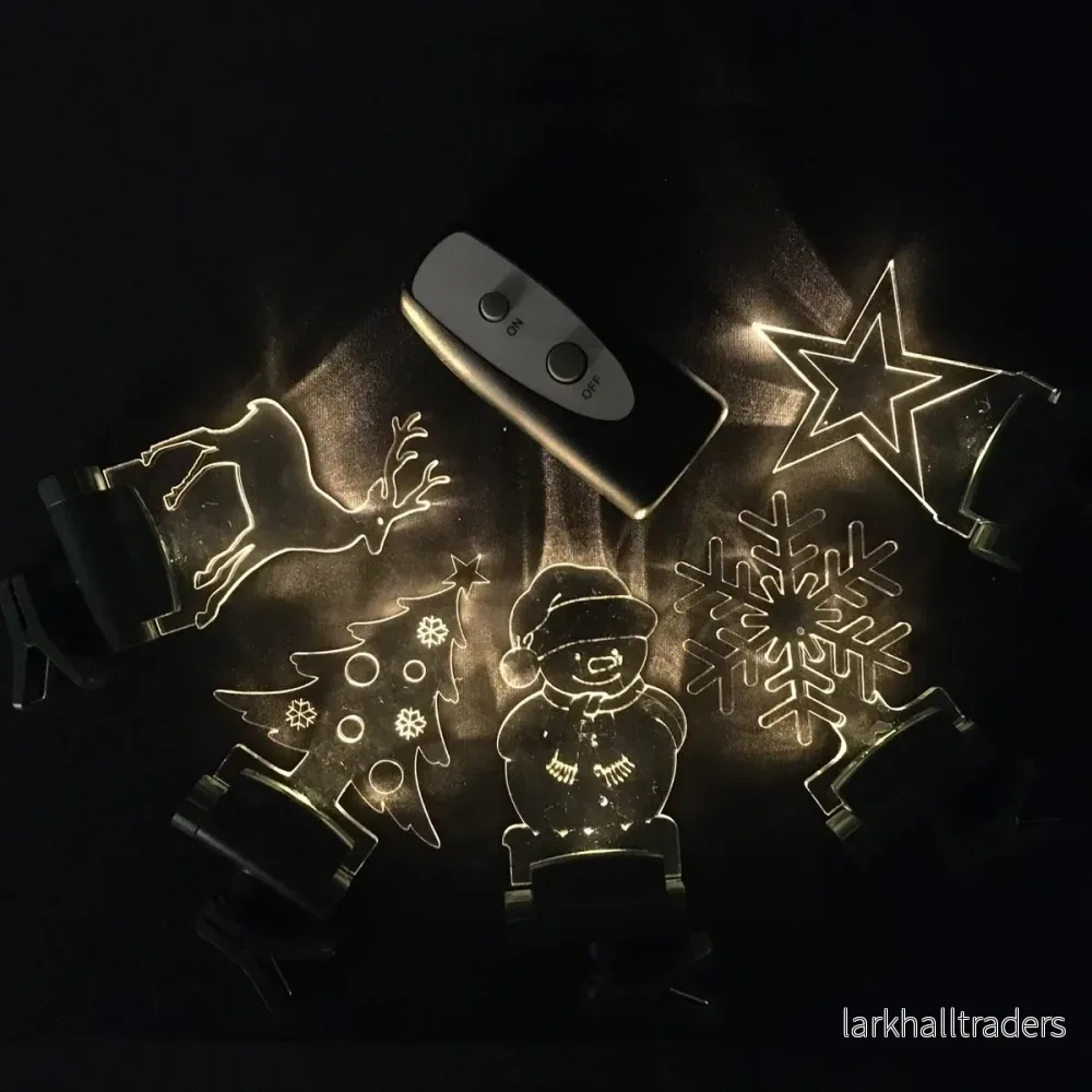 Trådlösa LED-motiv till granen eller fönstret - inkl. fjärrkontroll - Bild 2