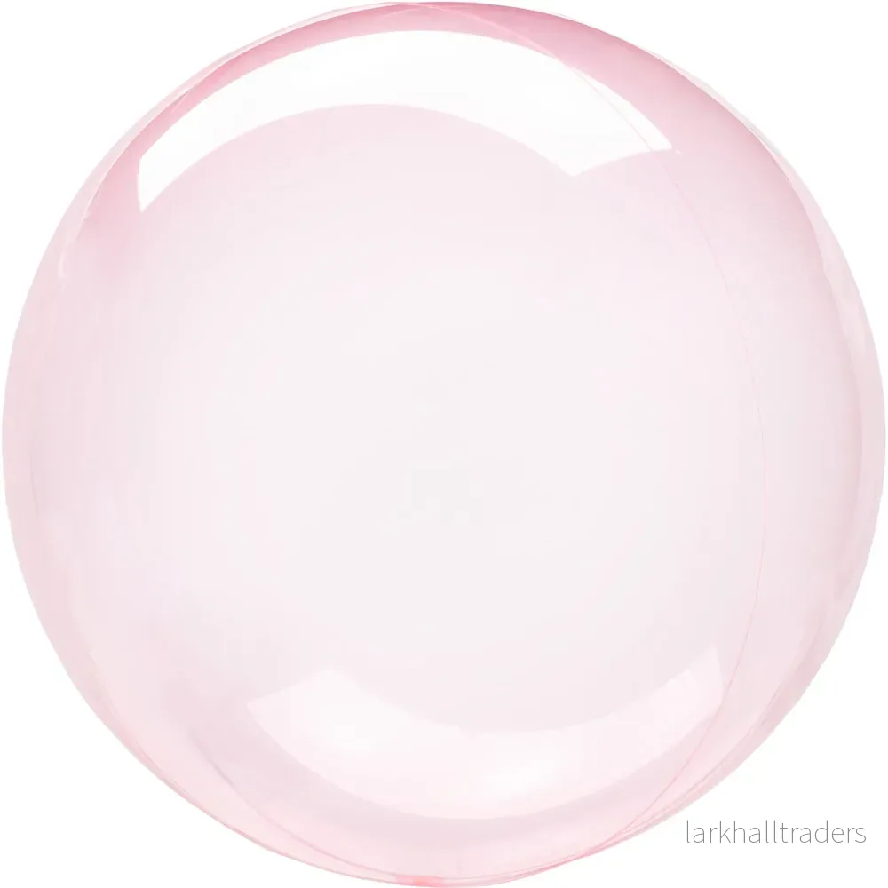 Klotballong, transparent mörkrosa 40 cm Klotballong, transparent mörkrosa 40 cm