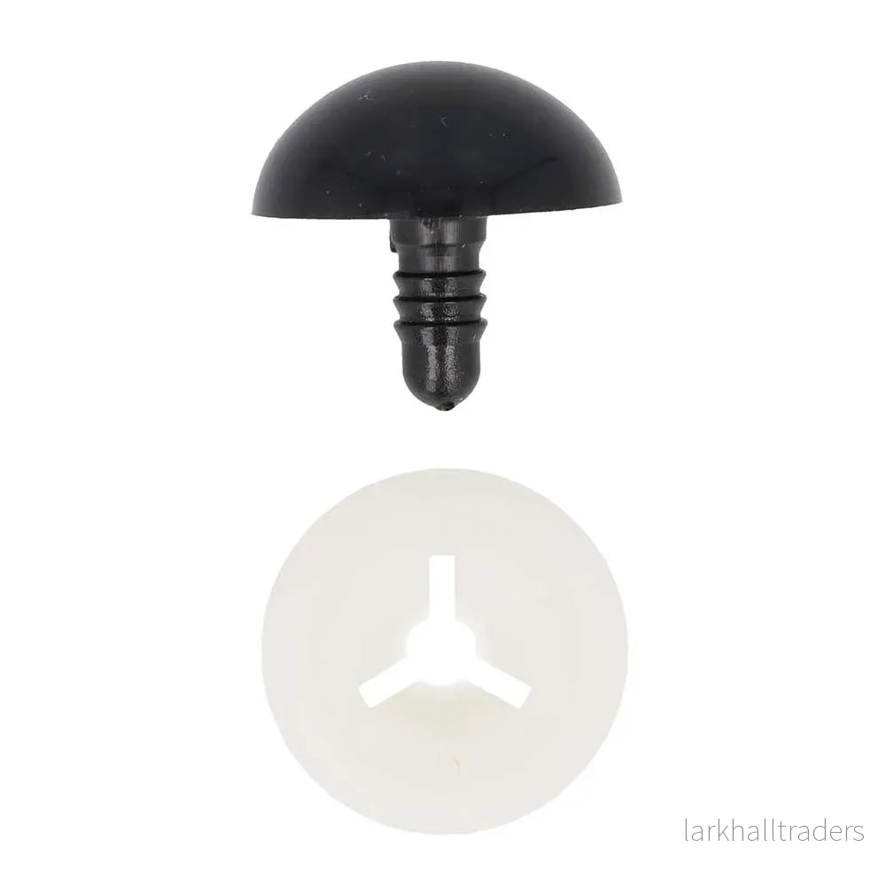 Säkerhetsögon, svart, 14mm, 1 par - Bild 2