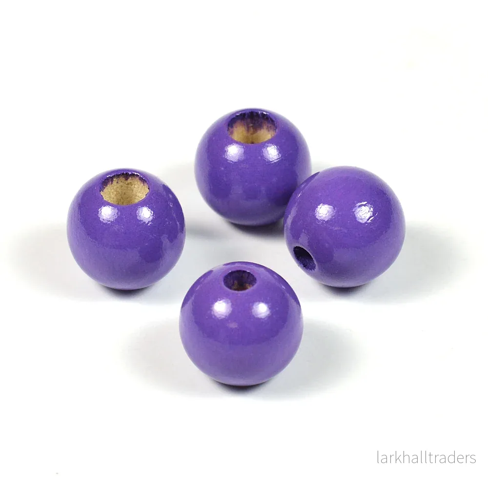 Säkerhetspärlor, 12mm, lila, 6st